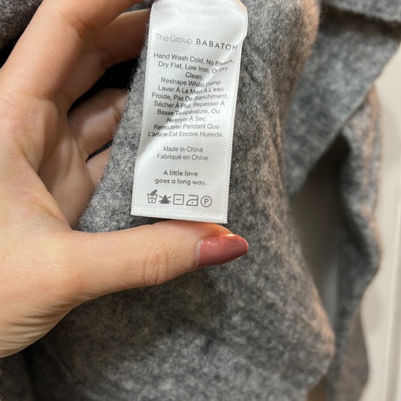 Babaton by Aritzia gray cowl neck sweater. Merino wool & yak blend. Size small - Picture 8 of 11